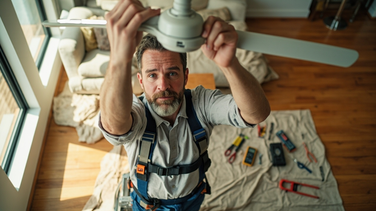 Ceiling Fan Installation in Houston – Expert Mounting for Every Room and Every Ceiling Type