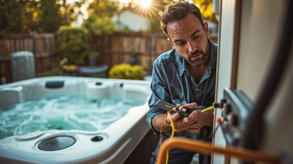 Hot tub circuit installation for backyard upgrades