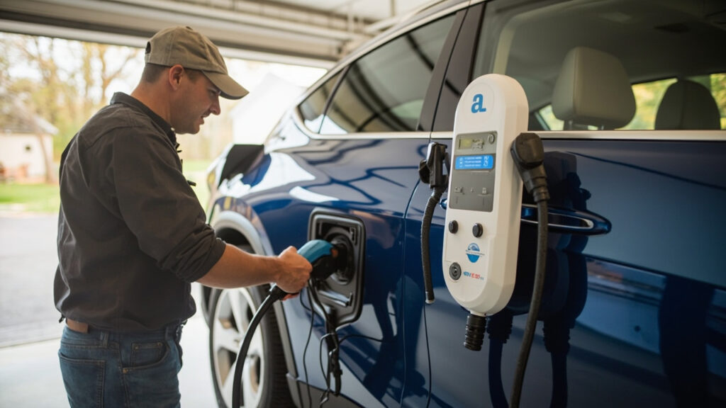 Installing a level ev charger for your new elect