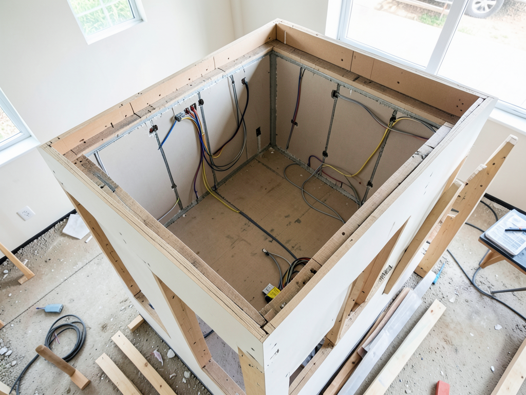 Running electrical to a new second story addition in the Second Ward